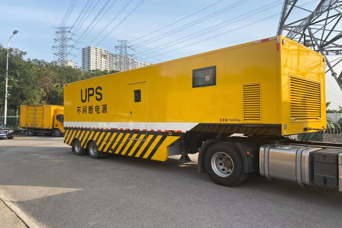 白银发电机租赁施工现场